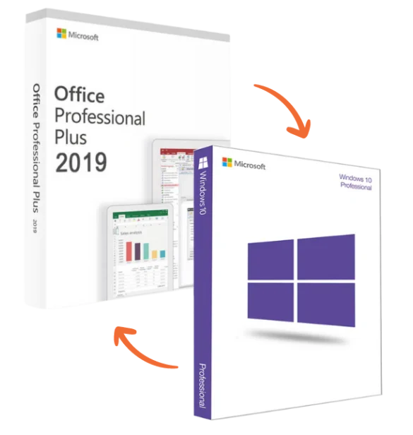 Windows 10 Pro + Office 2019 Pro Plus - Pack